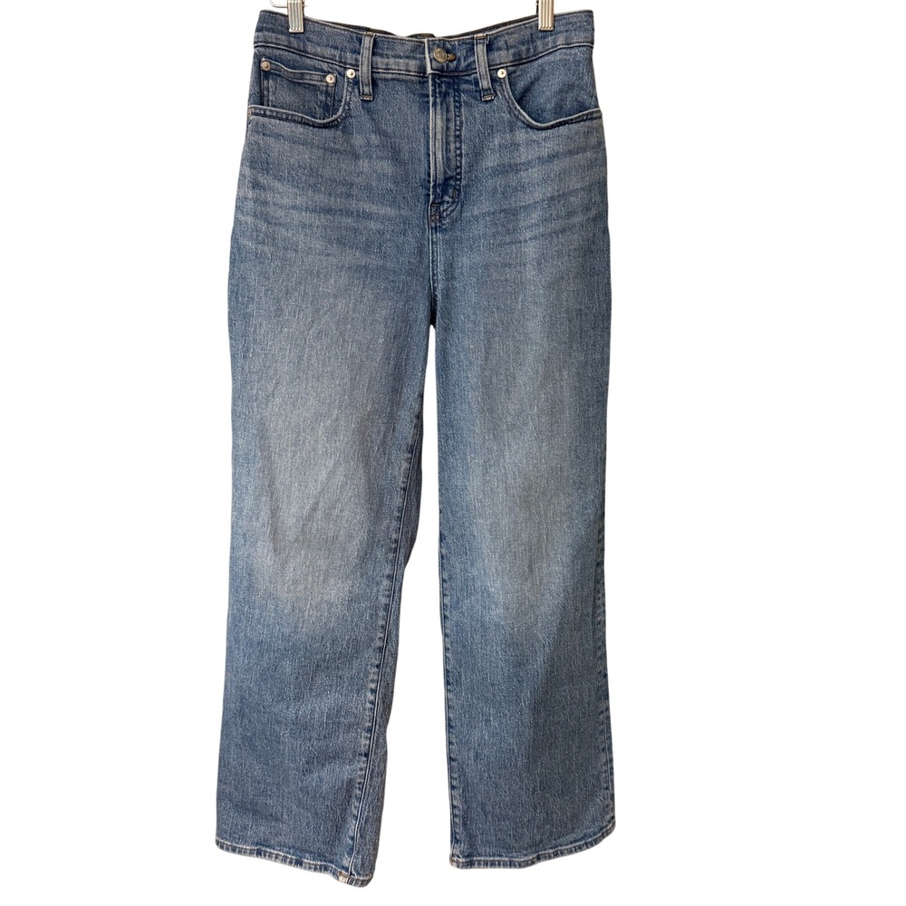 Madewell The Perfect Vintage Wide-Leg Jean Size 29 Medium Wash High Rise Blue